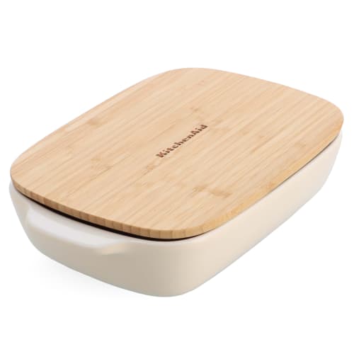 KitchenAid ildfast fad med låg - Almond cream