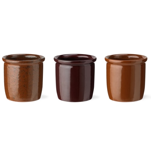 Knabstrup Keramik syltekrukker - 3 stk. à 0,3 l