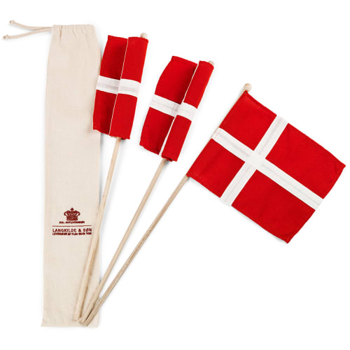 Langkilde & Søn hurraflag i pose - 3 stk.