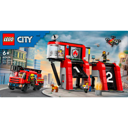 Billede af LEGO City Brandstation med brandbil