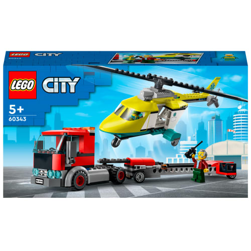 LEGO City Redningshelikopter-transporter