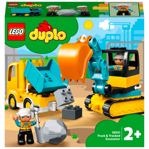 LEGO DUPLO Town Lastbil og gravemaskine på larvefødder