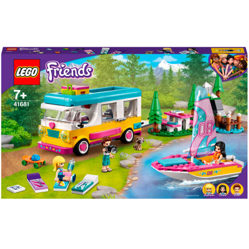 LEGO Friends Skov-autocamper og sejlbåd