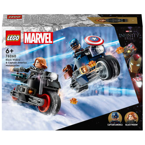 Billede af LEGO Marvel Black Widow og Captain Americas motorcykler hos Coop.dk