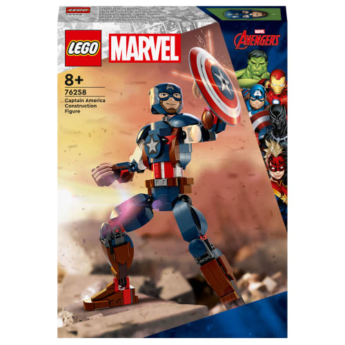 Billede af LEGO Marvel Captain America byg selv-figur