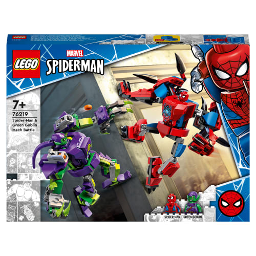 LEGO Marvel Spider-Man og Green Goblins mech-robotkamp