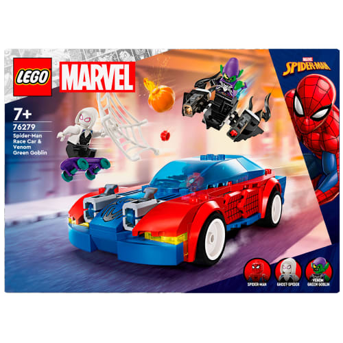 Billede af LEGO Marvel Spider-Mans racerbil og Venom Green Goblin