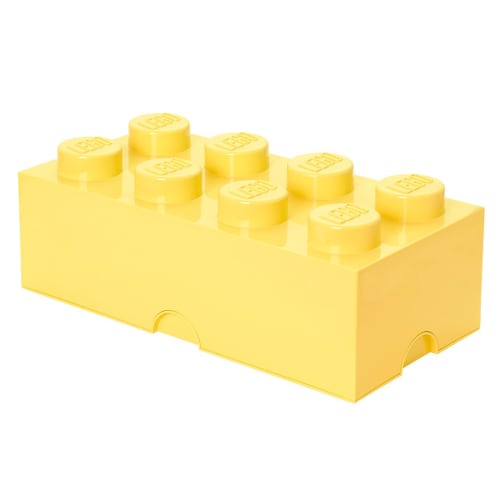 LEGO opbevaringskasse med 8 knopper - Gul