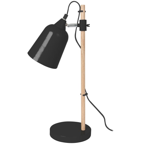 Leitmotiv bordlampe - Wood-Like - Sort