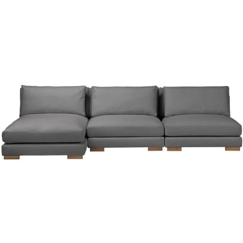 Se Living & more 3 pers. modulsofa med chaiselong - Storm - Grå hos Coop.dk