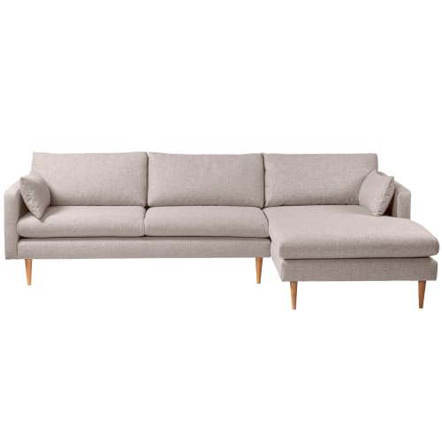 Living & more 3 pers. sofa med chaiselong - Malte - Sand