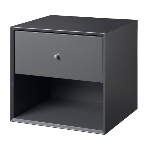 Se Living & more reol med skuffe - The Box - 37 x 39,4 x 34 - Antracit hos Coop.dk