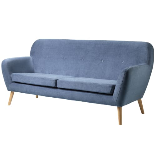 Living&more 3 pers. sofa - Vigga - Blå