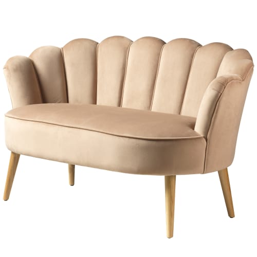 Living&more sofa - Shell - Mocca