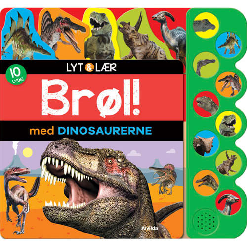Lyt og lær - Brøl med dinosaurerne - Papbog
