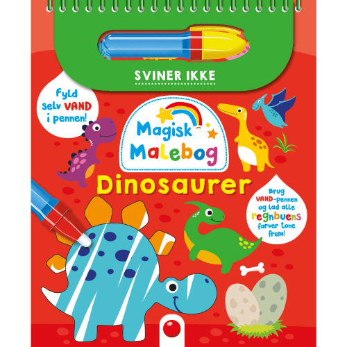 Magisk malebog - Dinosaurer - Papbog