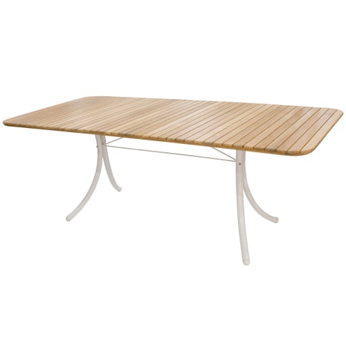 Mandalay Magnolia havebord - Teak/hvid