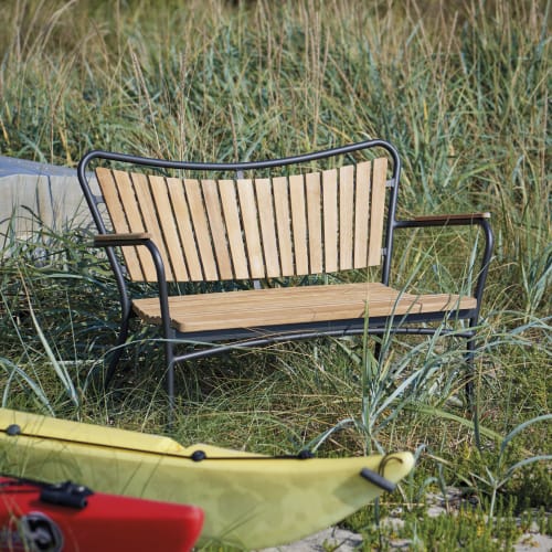 Mandalay Marguerit havebænk – Teak/antracit