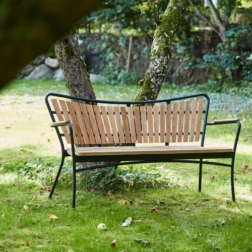 Mandalay Marguerit havebænk - Teak/antracit