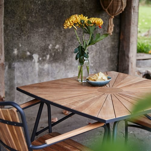 Mandalay Marguerit havebord - Teak/antracit