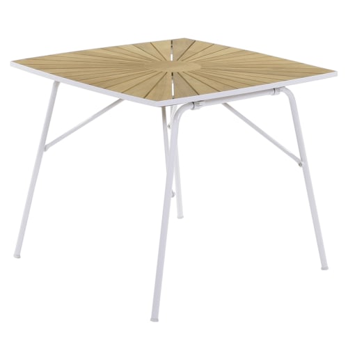 Mandalay Marguerit havebord - Teak/hvid