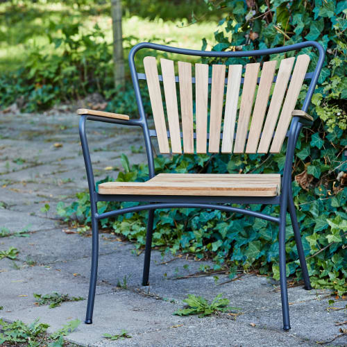 Mandalay Marguerit loungestol - Teak/antracit