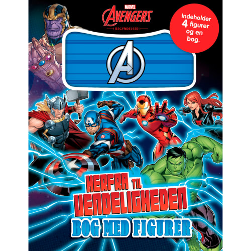 Billede af Marvel Avengers - Herfra til vendeligheden - Papbog inkl. 4 figurer hos Coop.dk