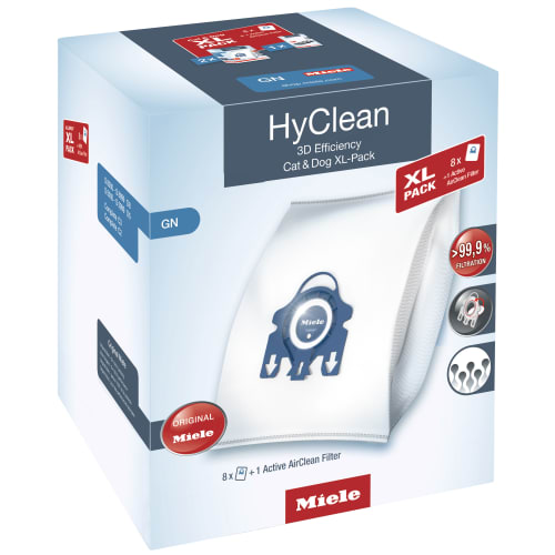 Miele støvsugerposer - GN HyClean 3D Effeciency Cat & Dog - XL-pakke