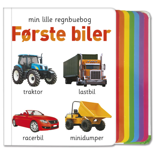 Billede af Min lille regnbuebog - Første biler - Papbog hos Coop.dk