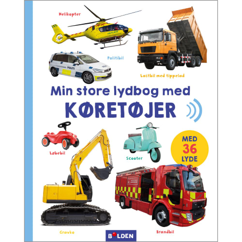 Min store lydbog med køretøjer - Indbundet