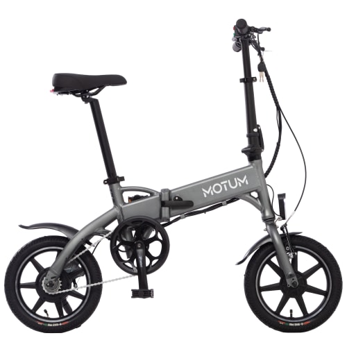 Motum foldbar elcykel - Urban - Mat sølv