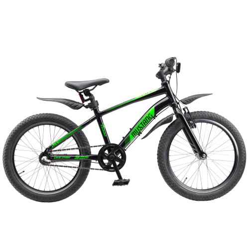 Mustang Vulcan TX330 20" mountainbike med 3 gear - Black/green