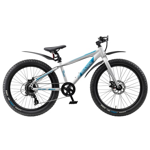 Mustang Vulcan TX550 24 fatbike med 8 gear  White/blue