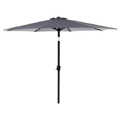 Napoli parasol med krank og tiltfunktion - Grå