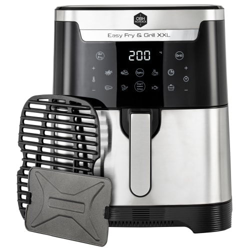 OBH Nordica airfryer - Easy Fry & Grill - XXL 2 in 1 - Sølv