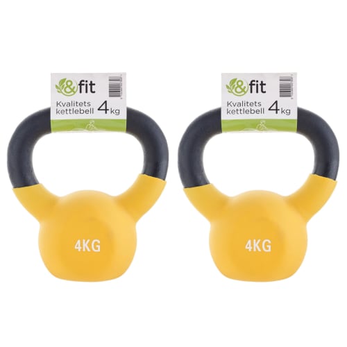 &Fit kettlebells - 4 kg - 2 stk.