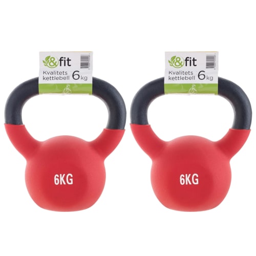 &Fit kettlebells – 6 kg – 2 stk.