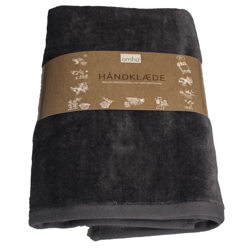 Omhu håndklæde - Mørkegrå