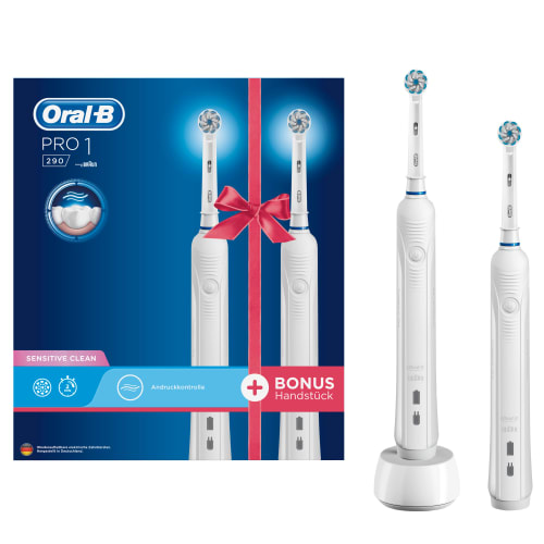 Oral-B eltandbørster - Pro 1 290 Duo - 2 stk