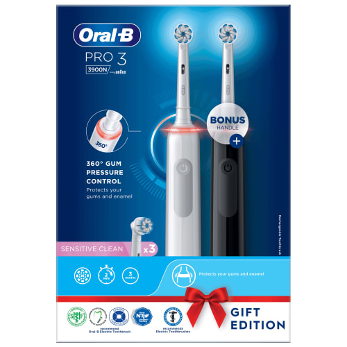 Billede af Oral-B eltandbørster - Pro 3 3900 - 2 stk.