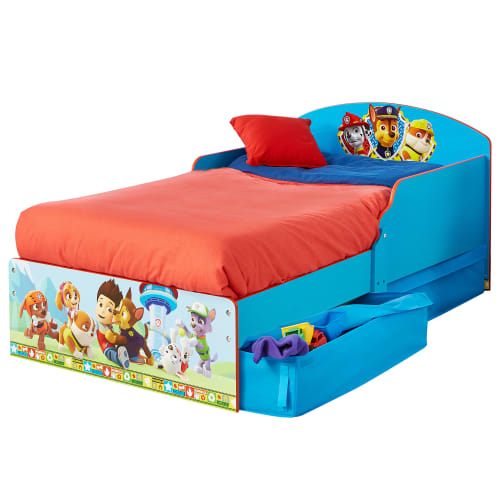 Paw Patrol juniorseng med 2 opbevaringsskuffer