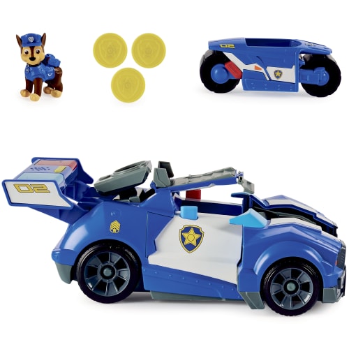 Paw Patrol legesæt - The Movie - Chase Transforming Vehicle