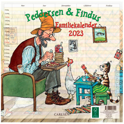 Peddersen & Findus - Familiekalender 2023 - Indbundet