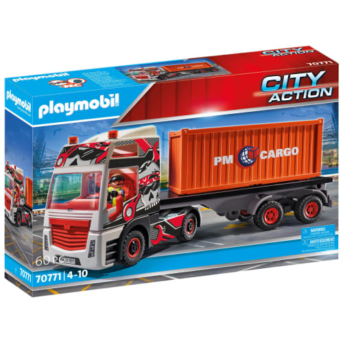Playmobil cargo lastbil med godscontainer