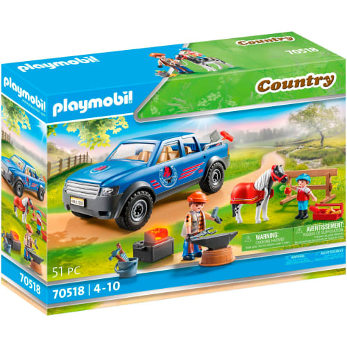 Billede af Playmobil Country Pick-up truck med mobilsmedje