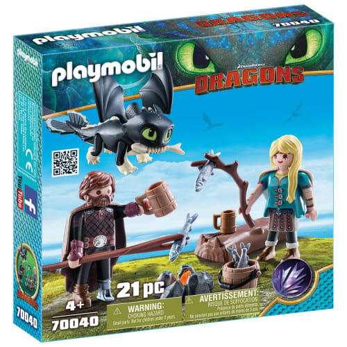 Playmobil Hikke og Astrid med Baby-drage