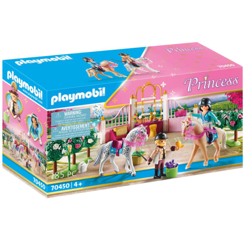 Playmobil rideundervisning i hestestalden