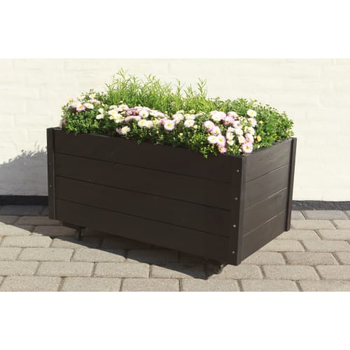 Plus blomsterkasse – H 47 x D 48 x B 88 cm – Sort