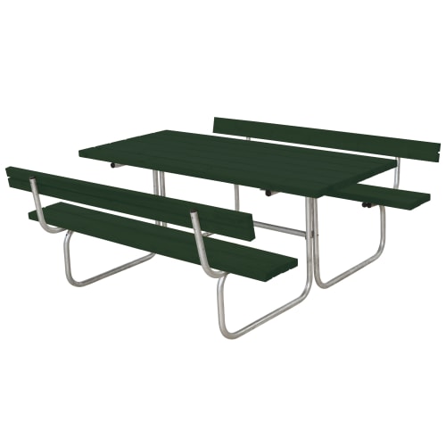Plus bord- og bænkesæt med ryglæn - Classic - Grøn