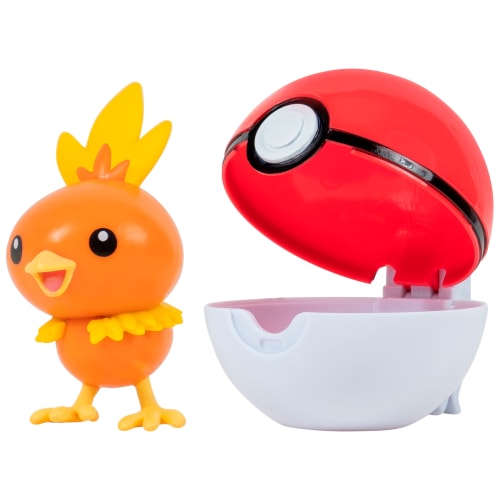 Pokémon pokéball med figur - Clip 'N' Go - Torchic